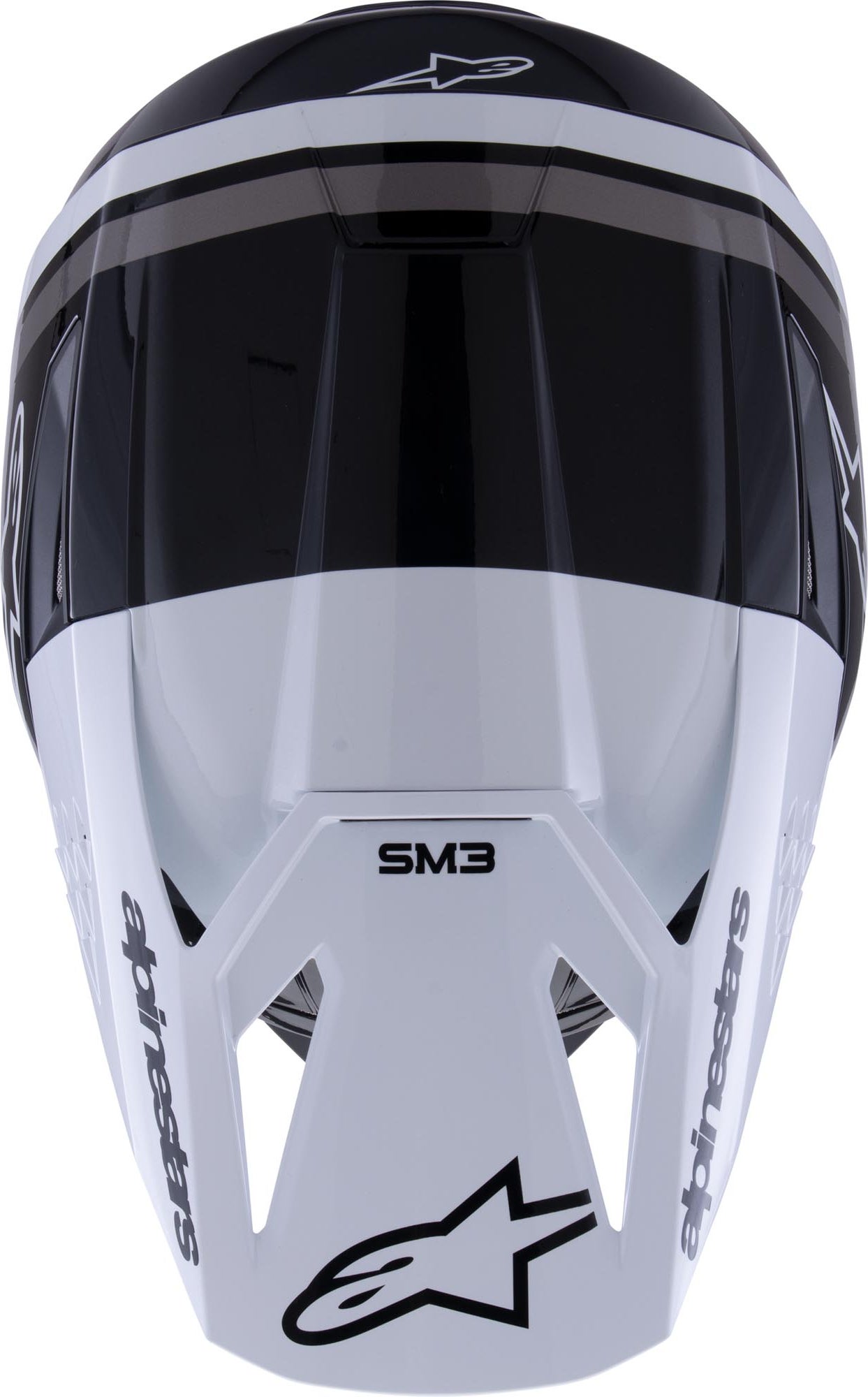 Alpinestars S-M3 Radium Motocross Helmet black/white/grey M (57/58) Figure 3