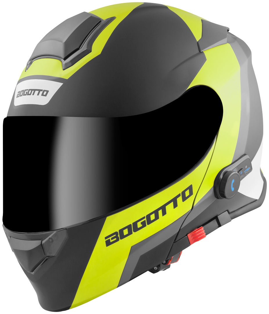 Bogotto V271 BT Zabu Bluetooth hjelm sort mat/neon S Figur 3
