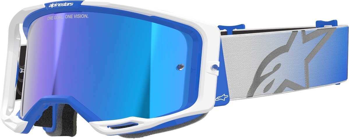 Alpinestars Vision 8 Corp Mirror Ochelari de motocross Albastru/Alb Figura 1