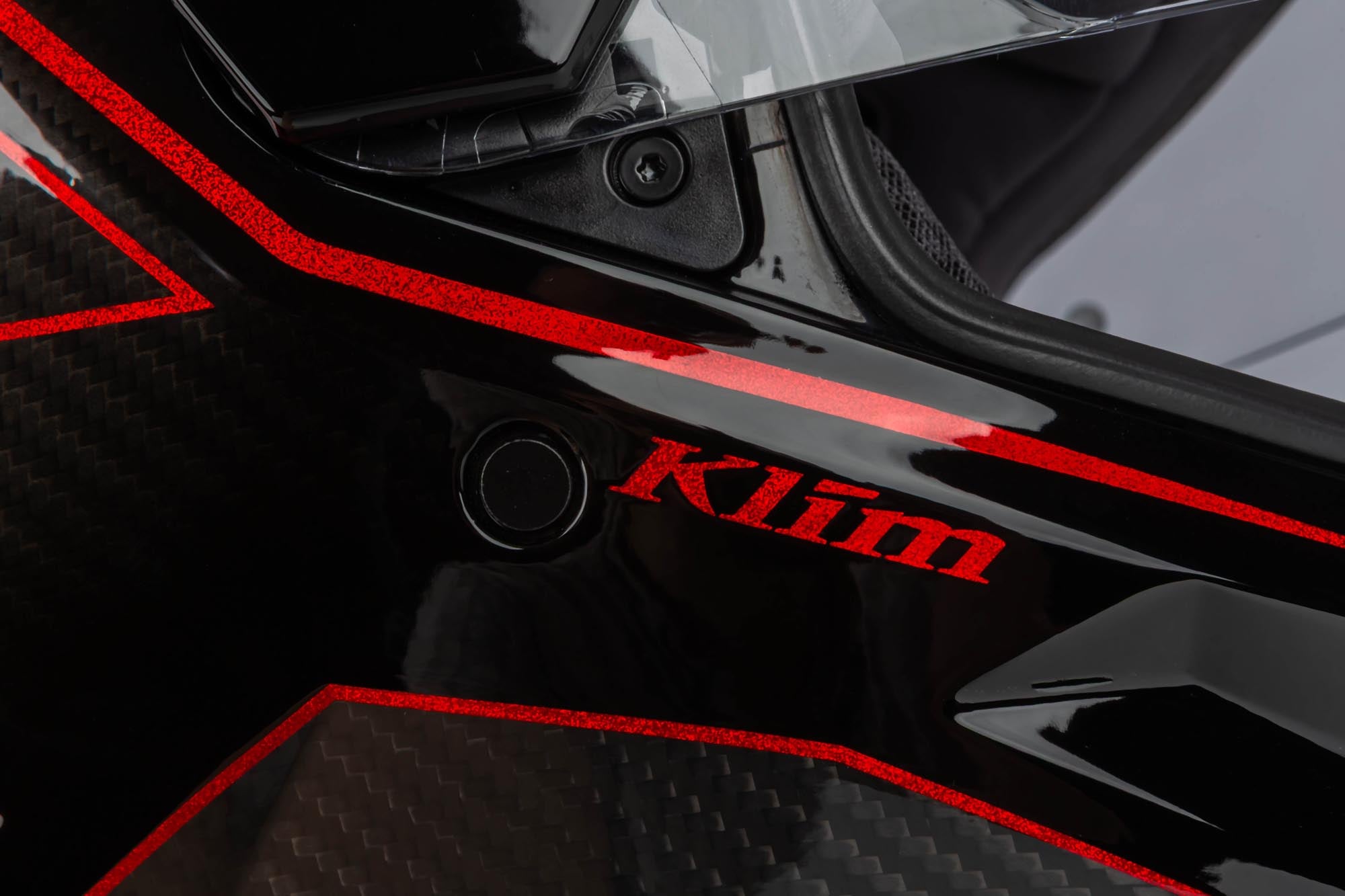 Klim X1 Alpha Graphic Carbon 엔듀로 헬멧 검정/빨강 L (59/60) 그림 18