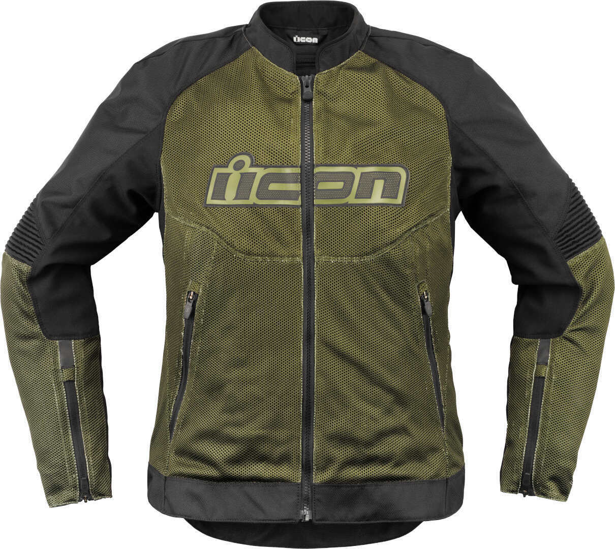 Icon Overlord3 Mesh Veste textile de moto pour dames Vert/Noir XL Figure 1