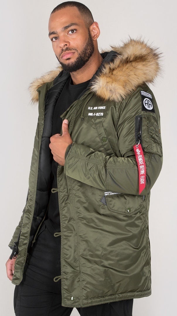 Alpha Industries N3B Airborne Jacke dunkelgrün XL Abbildung 1