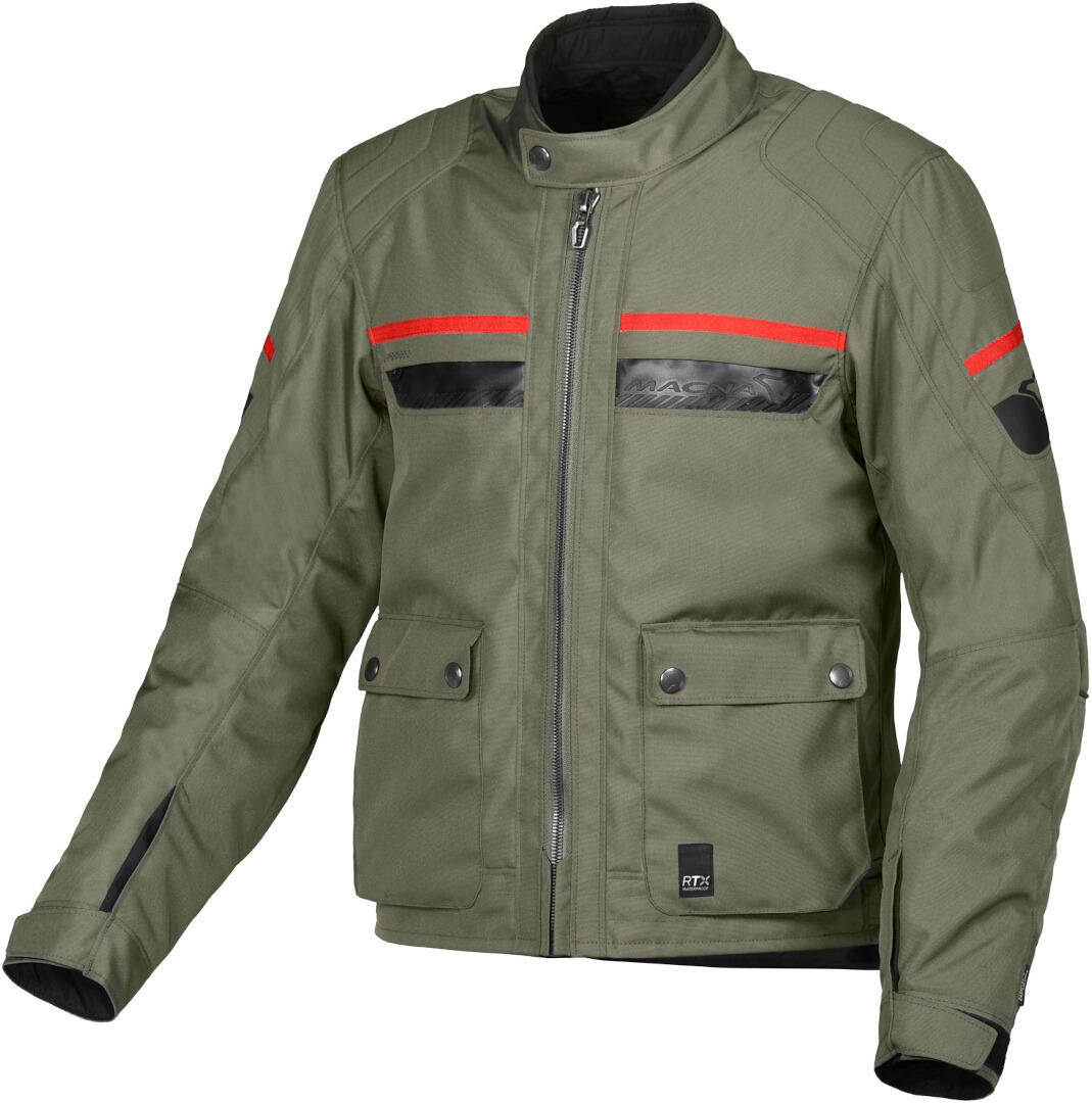 Macna Oryon waterproof Motorcycle Textile Jacket green L Figure 1