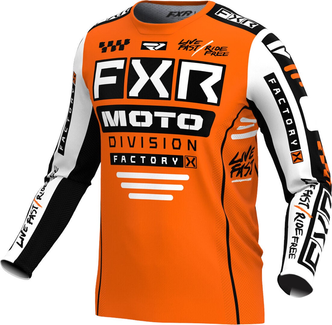 FXR Podium Gladiator 2024 Motocross trøje orange/sort/hvid S Figur 1