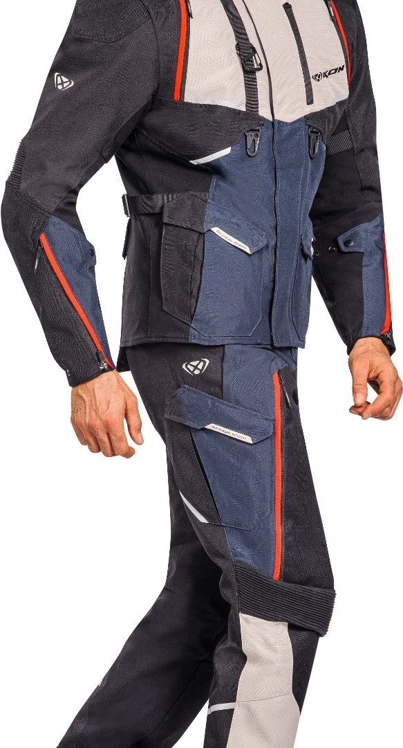 Ixon Eddas Veste textile moto noir/bleu L Figure 5