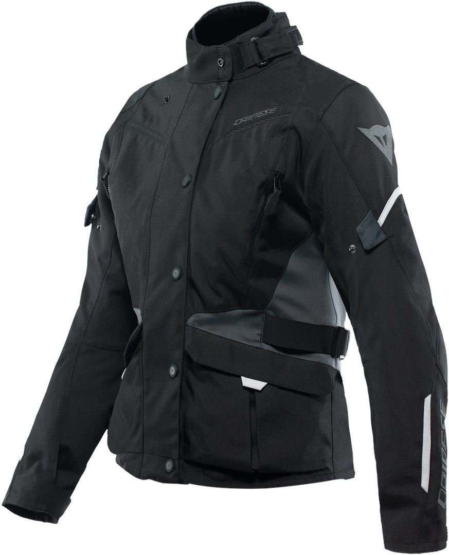 Dainese Tempest 3 D-Dry Dame motorcykel tekstiljakke sort/grå 48 Figur 1