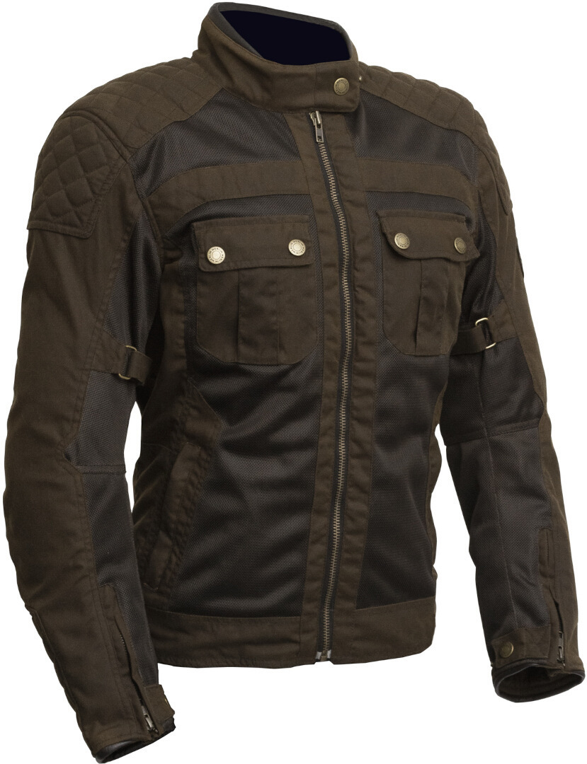 Merlin Shenstone Air Dames motorfiets textiel jas Olive S Figuur 2
