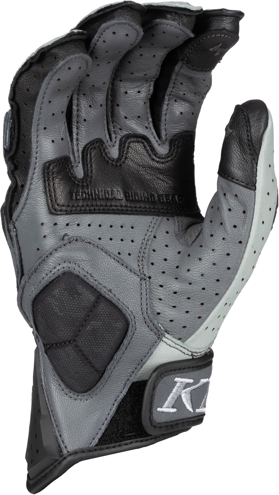 Klim Badlands Aero Pro Short 2026 perforerede motorcykelhandsker grå L Figur 2