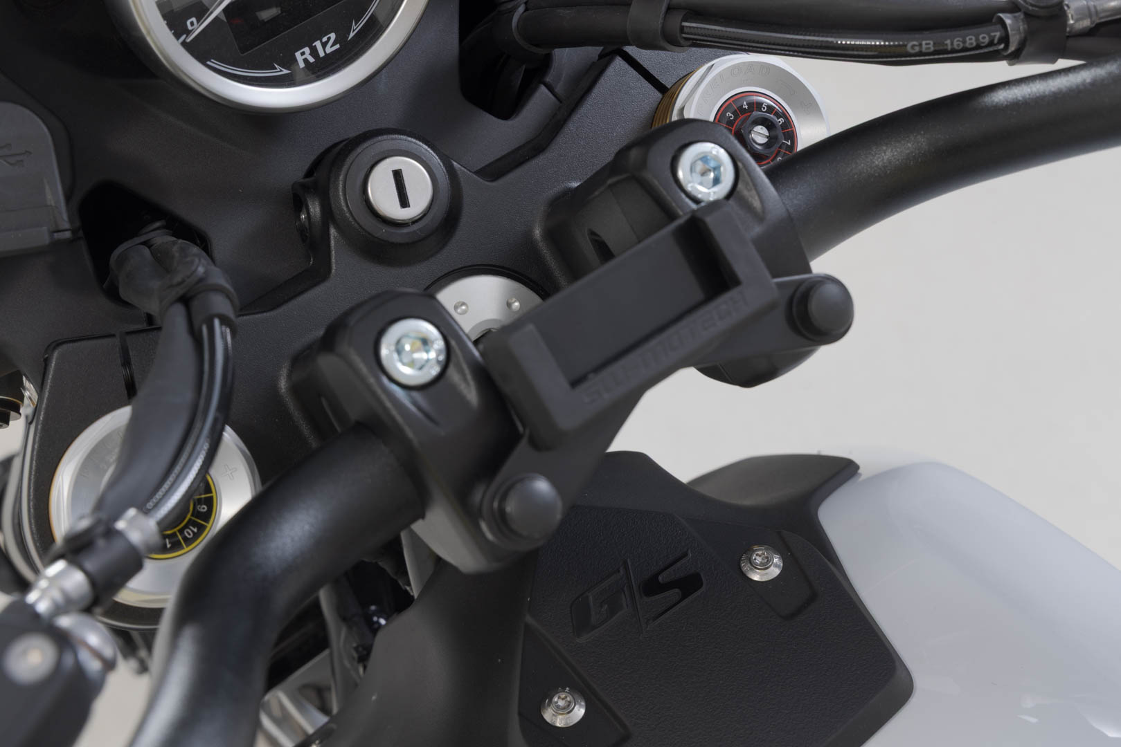 Riser de bară SW-Motech - H=20 mm. Argintiu. BMW R 12 G/S (25-). Figura 3