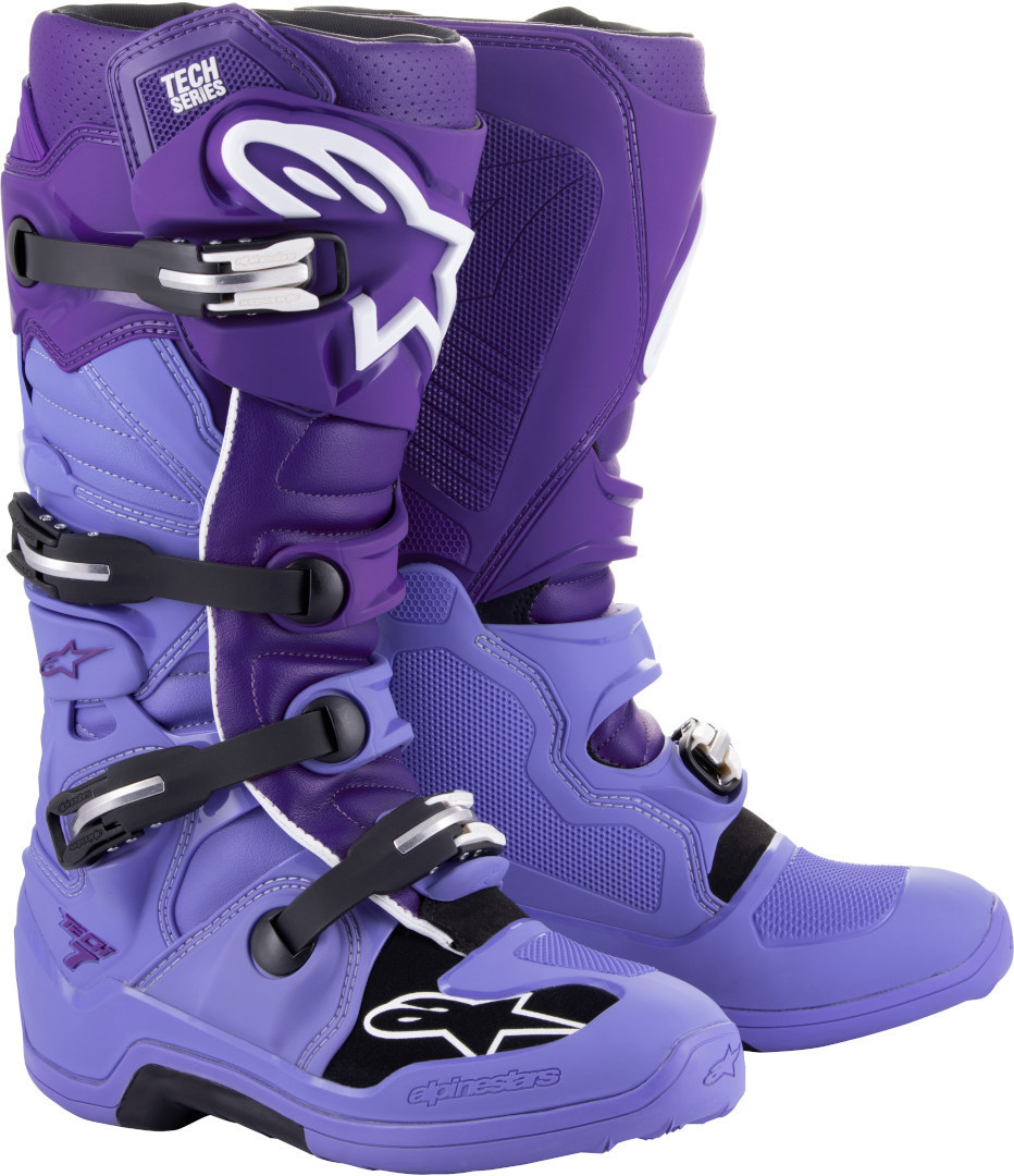 Alpinestars Tech 7 Botas de Motocross roxo/branco 6 (39) Figura 1