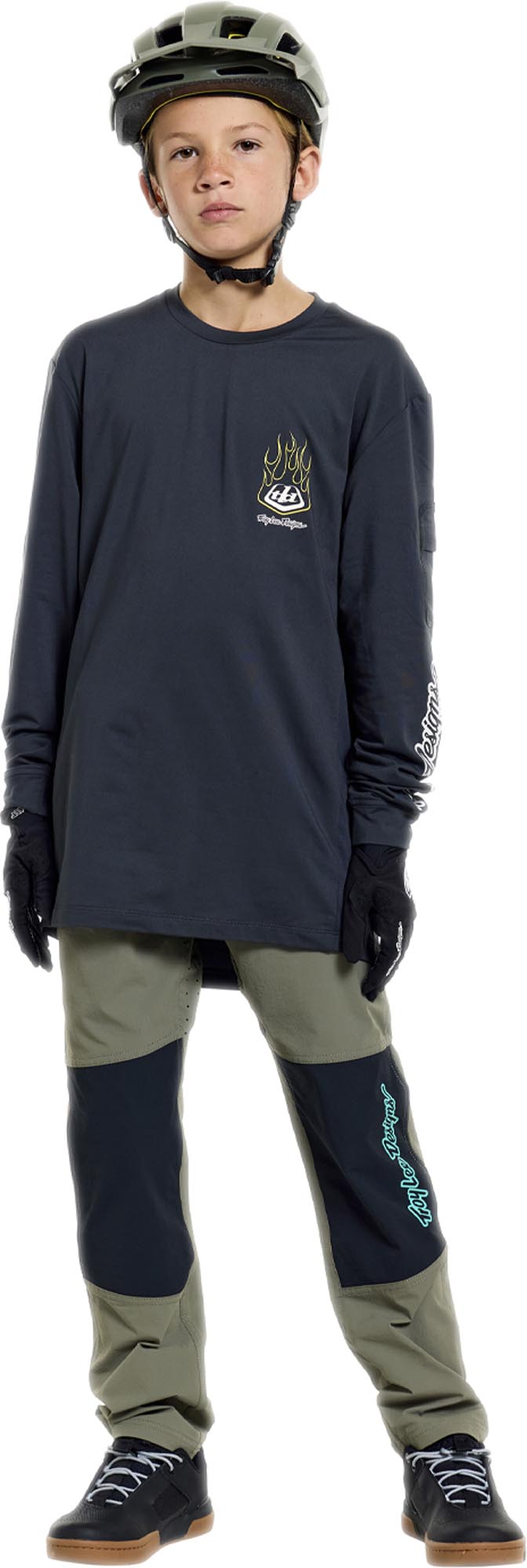 Side view of Troy Lee Designs Ruckus Ride Pressed Youth Bicycle Jersey