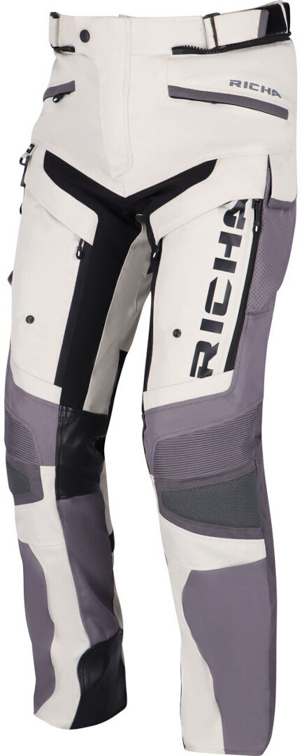 Richa Infinity 2 Adventure waterproof Motorcycle Textile Pants grey/black 6XL Figure 2