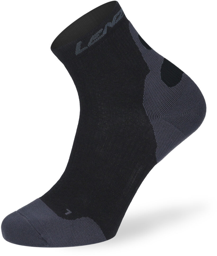 Lenz Compression 8.0 Low Merino Sokken Zwart 42-44 Figuur 1