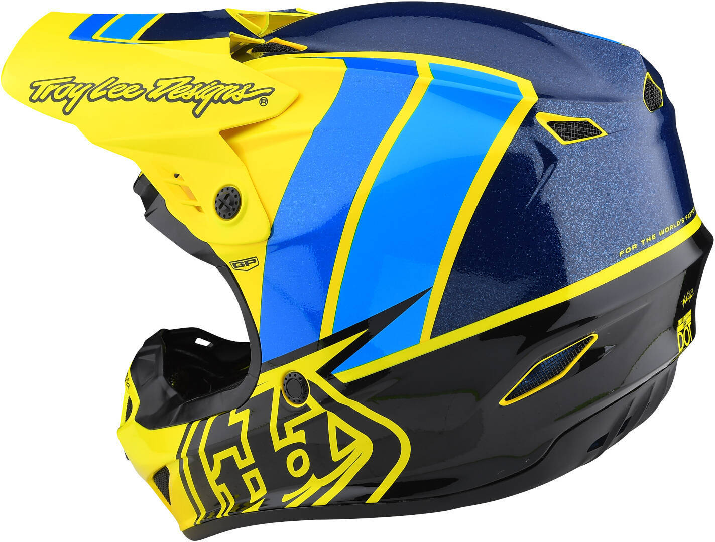Troy Lee Designs GP Nova Casco Motocross Giovanile Giallo neon Y/L (52/53) Figura 7