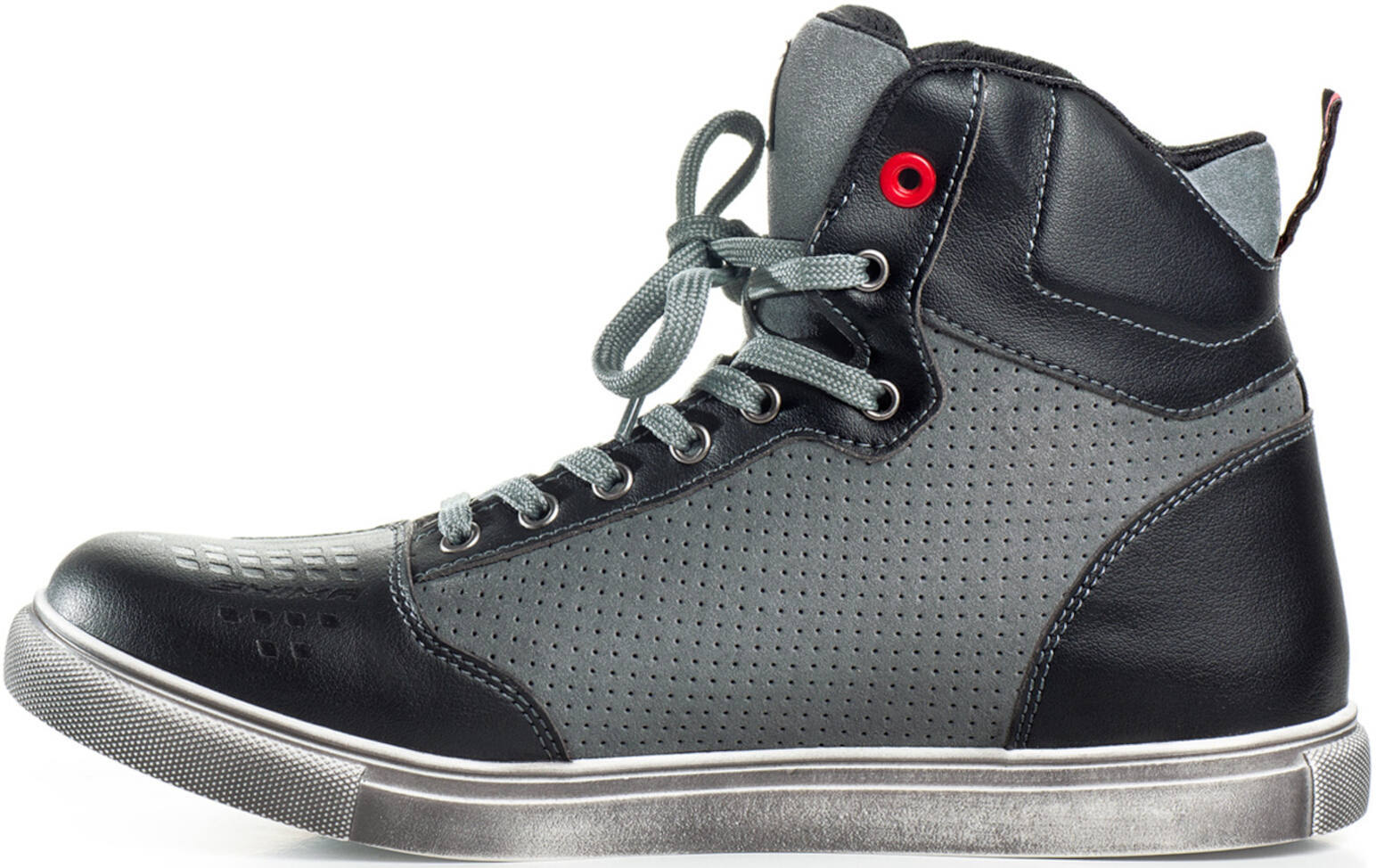 SHIMA SX-2 perforierte Motorrad Schuhe schwarz/grau 46 Abbildung 3