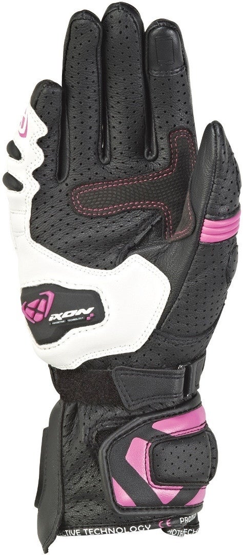 Ixon Rs Tempo Air Kvinders handsker sort/hvid/pink S Figur 2