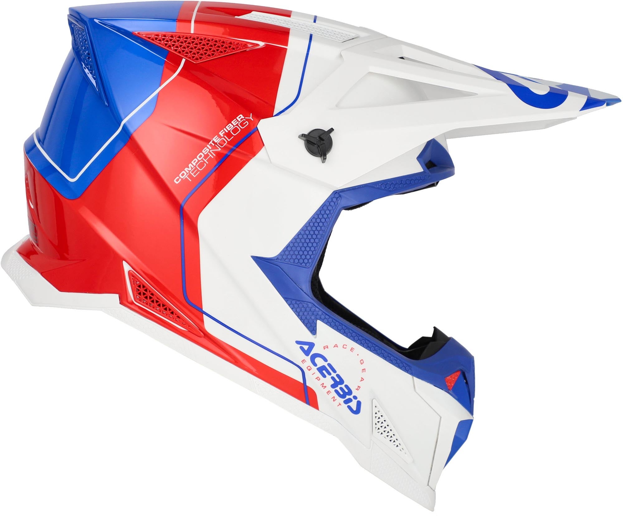 Acerbis T711 Graphic Casco da motocross bianco/rosso/blu XL (61/62) Figura 2