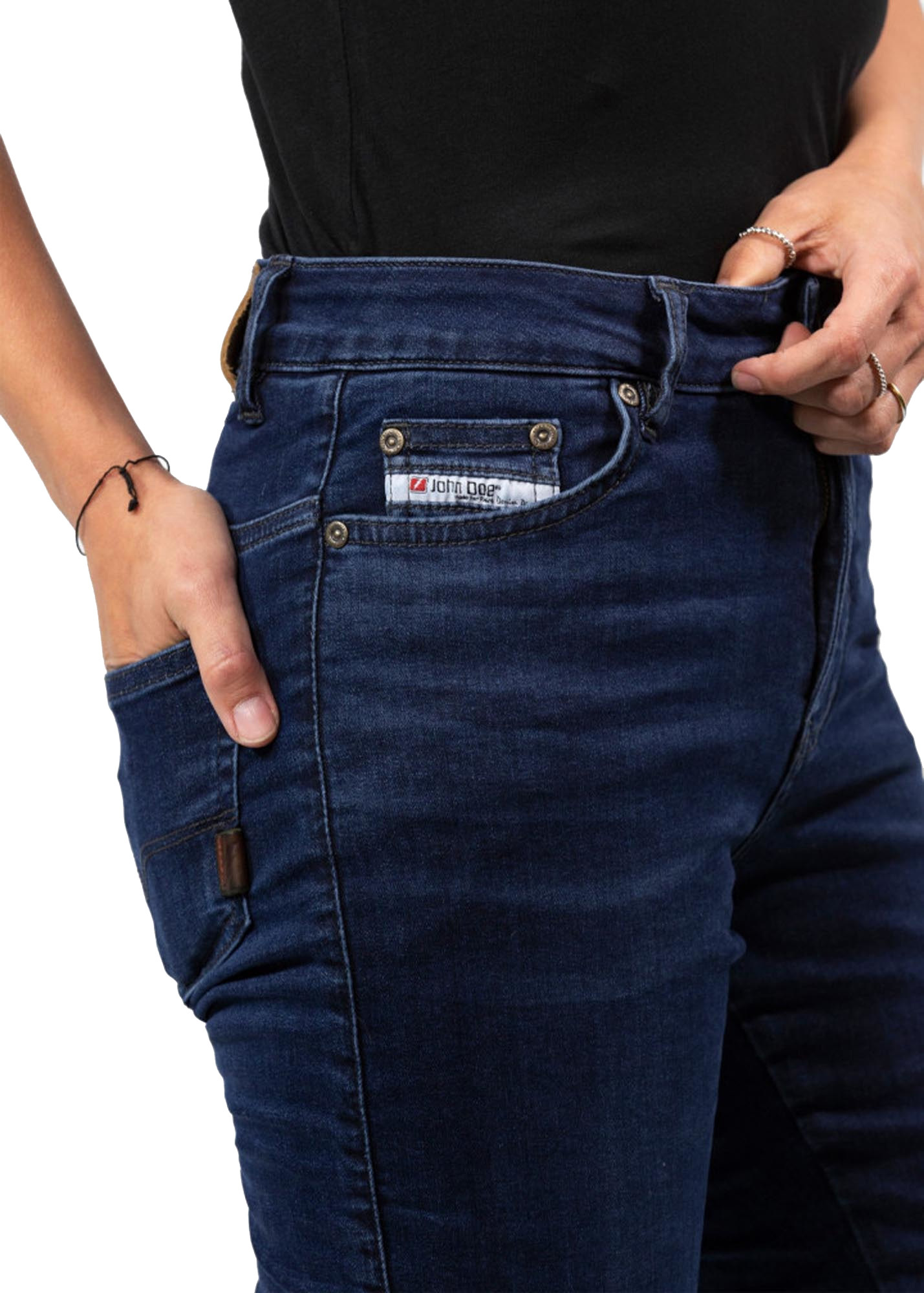 John Doe Betty High XTM Damer Jeans blå 36 L32 Figur 5