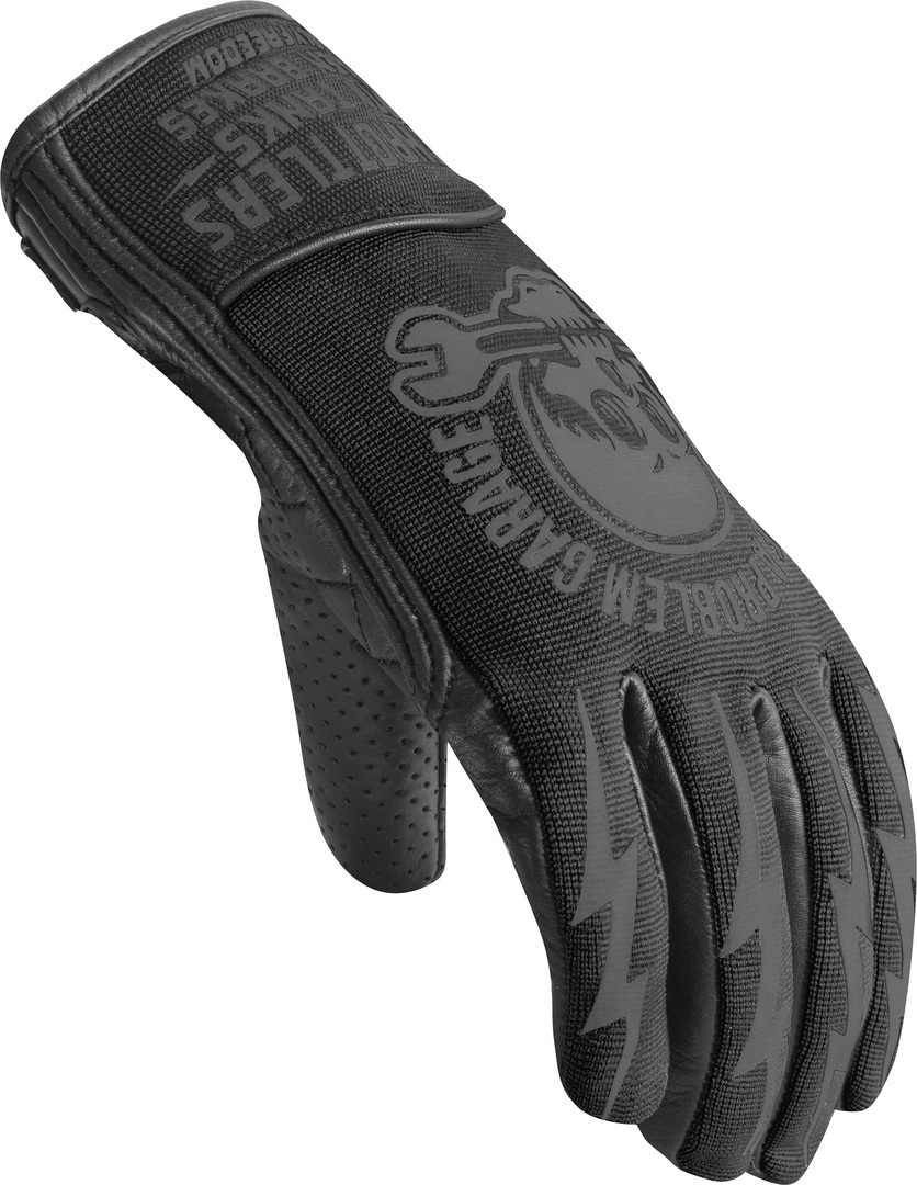 HolyFreedom Tools perforerede motorcykelhandsker Sort/sort L Figur 3