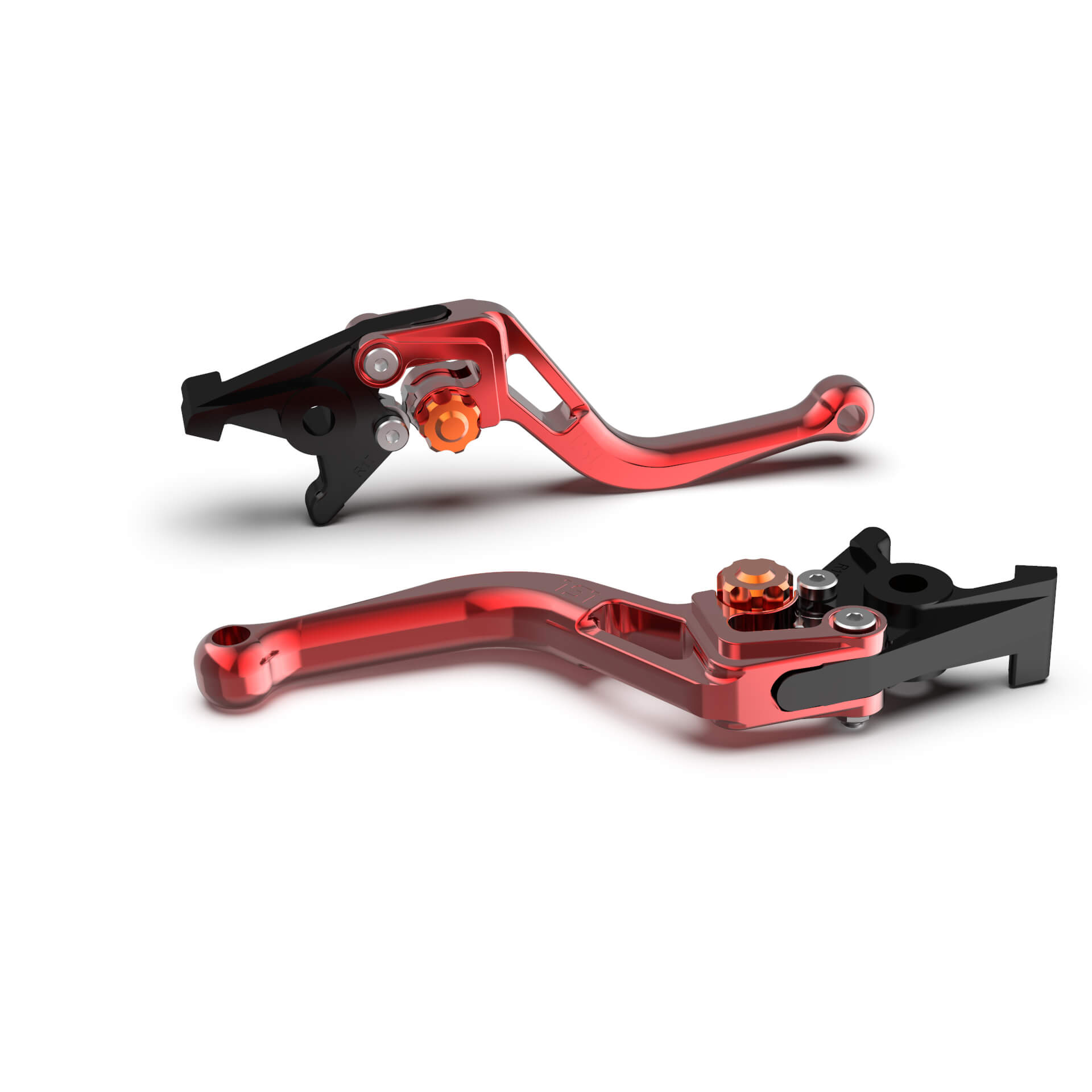 LSL Clutch lever BOW L46R, short red Orange Figure 1