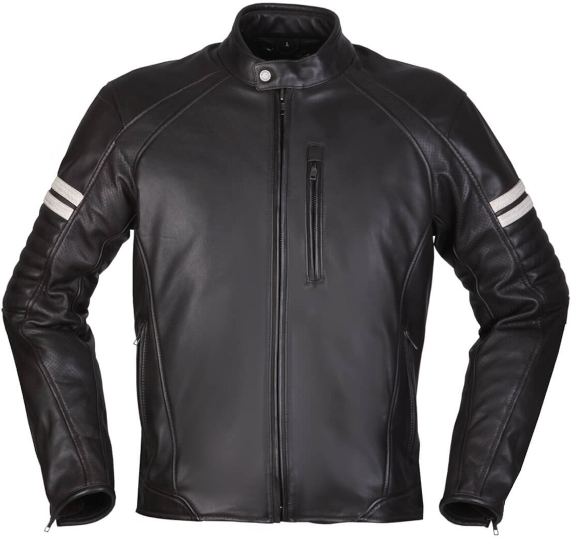 Modeka August 75 Moto kožená bunda černobílá 5XL Obrázek 1