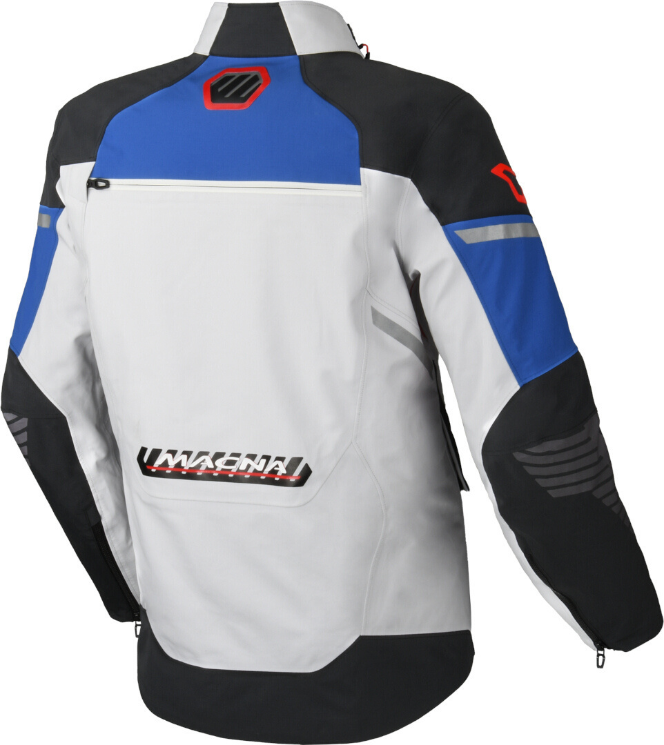Macna Synchrone waterproof Motorcycle Textile Jacket light grey/black M Figure 2