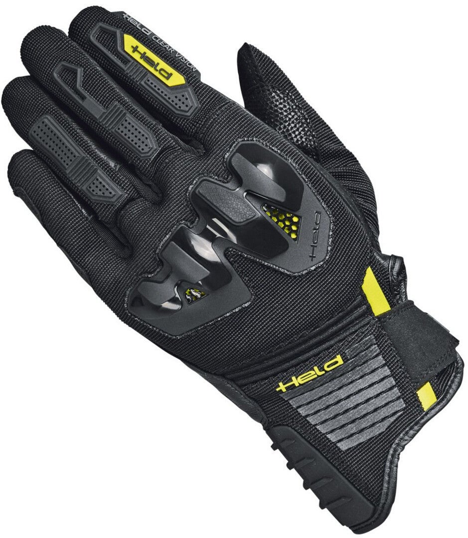 Held Sambia 2 Motorrad Handschuhe schwarz/gelb K-7 Abbildung 1