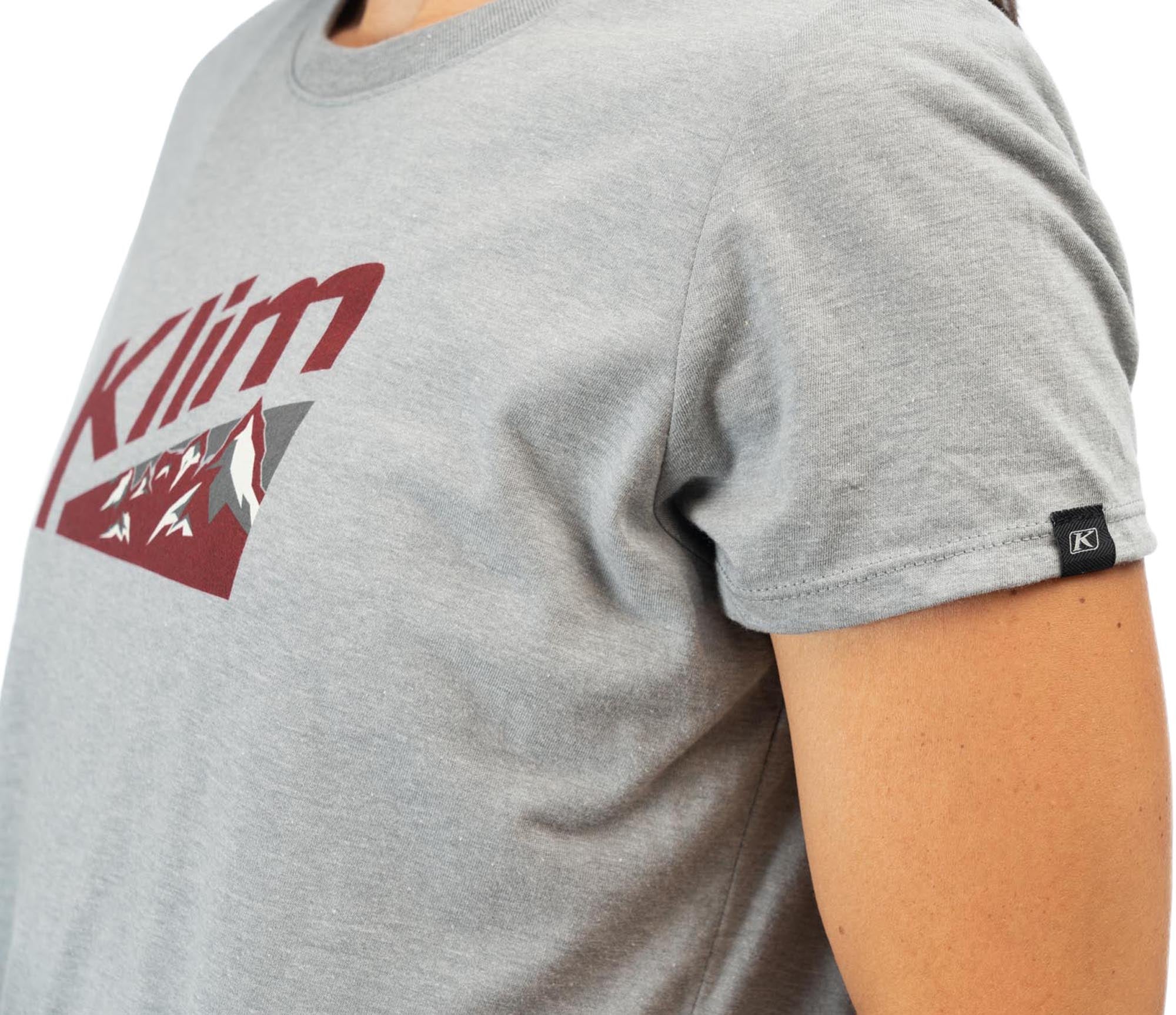 Klim Mountain Peak Tri-Blend Dāmu T-krekls pelēks XS 3. attēls