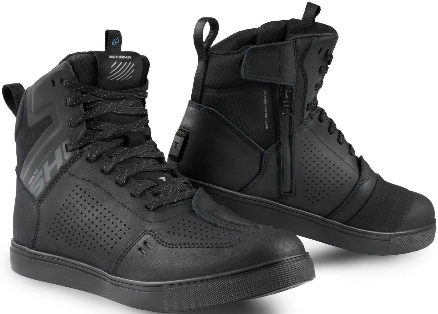 SHIMA Rebel 2.0 perforé imperméable Chaussures de moto 41 Figure 1