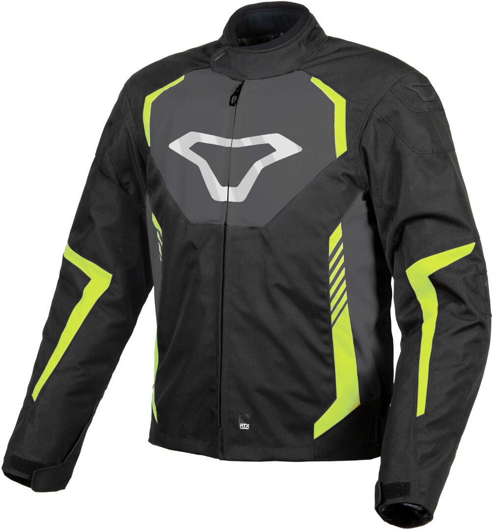 Macna Tazar impermeabile Moto Tessile Giacca nero/giallo XL Figura 1