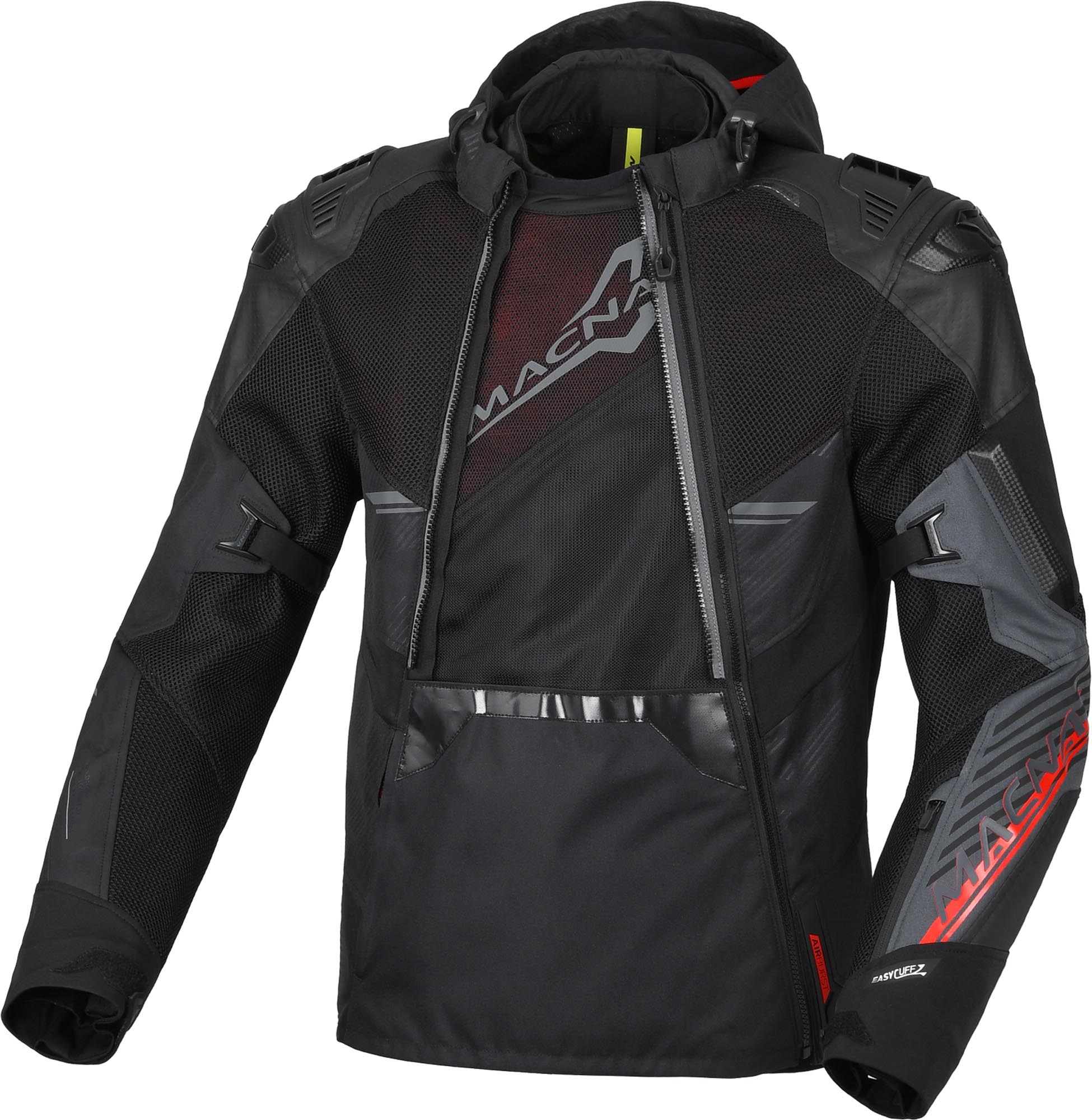 Macna Bravic Nepromokavá textilní bunda pro motocykl černá 2XL Obrázek 2