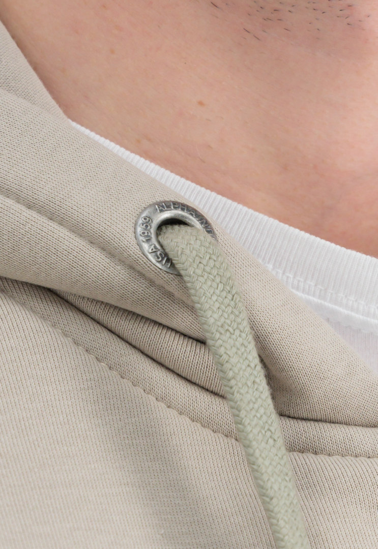 Alpha Industries Basic Zip Hoodie Sand M Figure 4