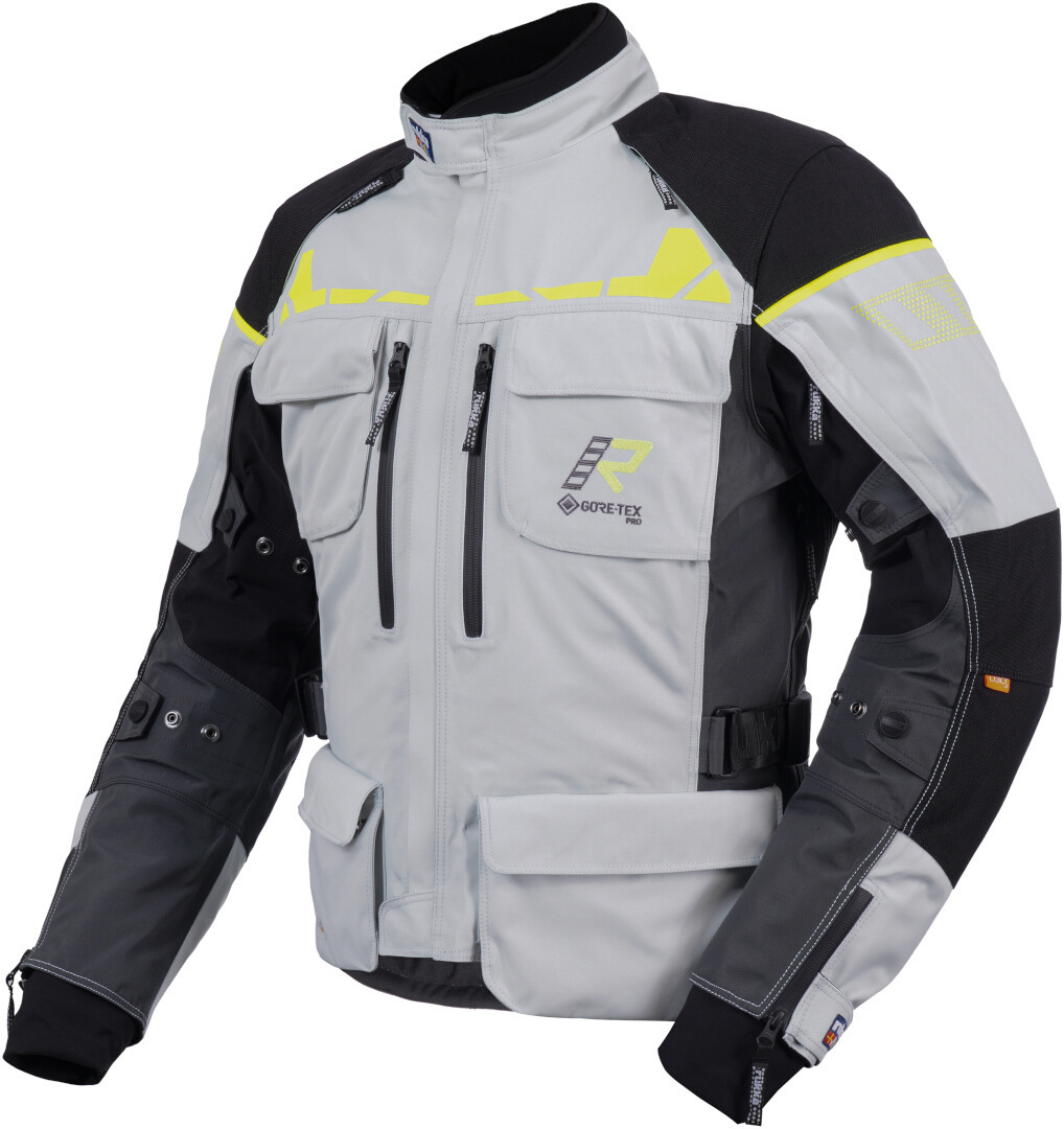 Rukka Ecuado-R Giacca tessile moto Grigio chiaro/neon 62 Figura 1