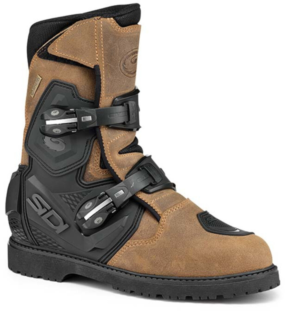 Sidi Mid Adventure 2 Gore-Tex Motorcyle boty Černá/hnědá 45 Obrázek 1