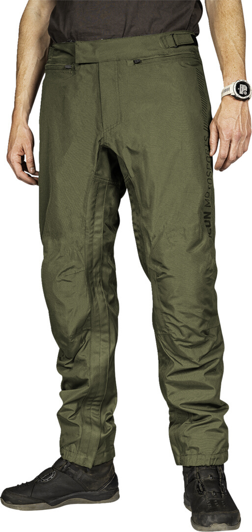 Icon PDX 3 wasserdichte Motorrad Textilhose oliv M Abbildung 3