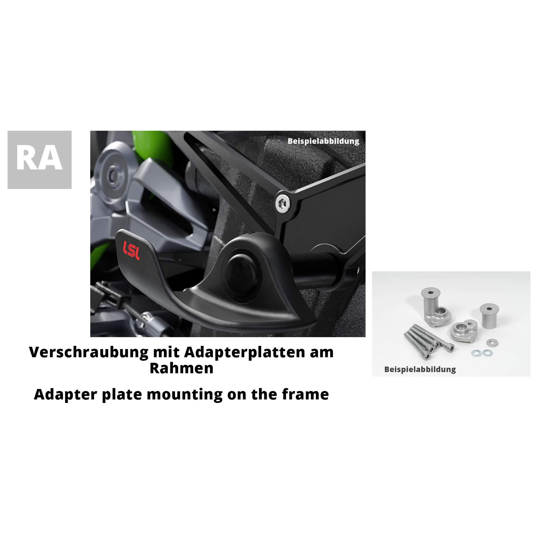 LSL peça de reposição SlideWing Kit 550K145.3, KAWASAKI Ninja 300, 13- Artigo principal Figura 1