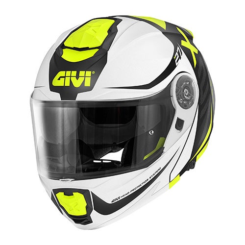 GIVI X.27 Dimension Casco abatible negro mate/blanco/amarillo M Figura 2