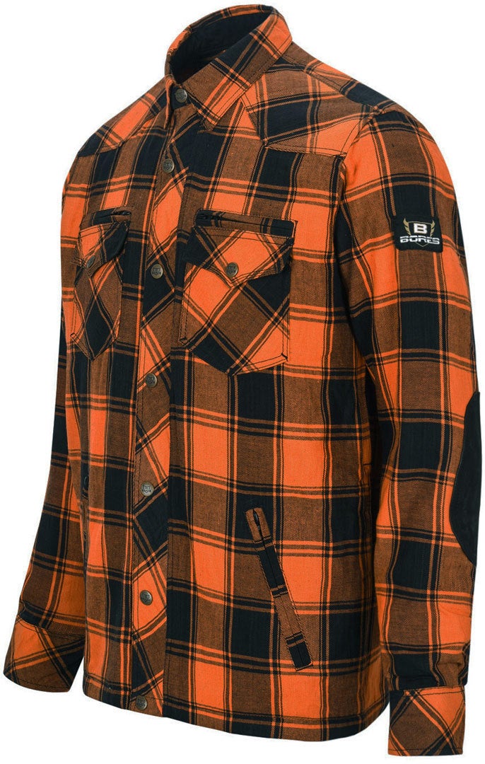 Bores Lumberjack Premium Motorradhemd orange/schwarz L Abbildung 2