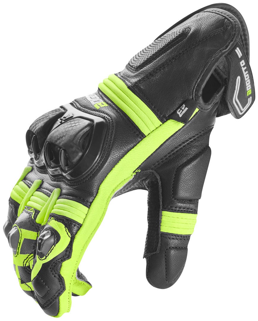 Bogotto Grand Champ Motorcykel handsker sort/neon L Figur 3