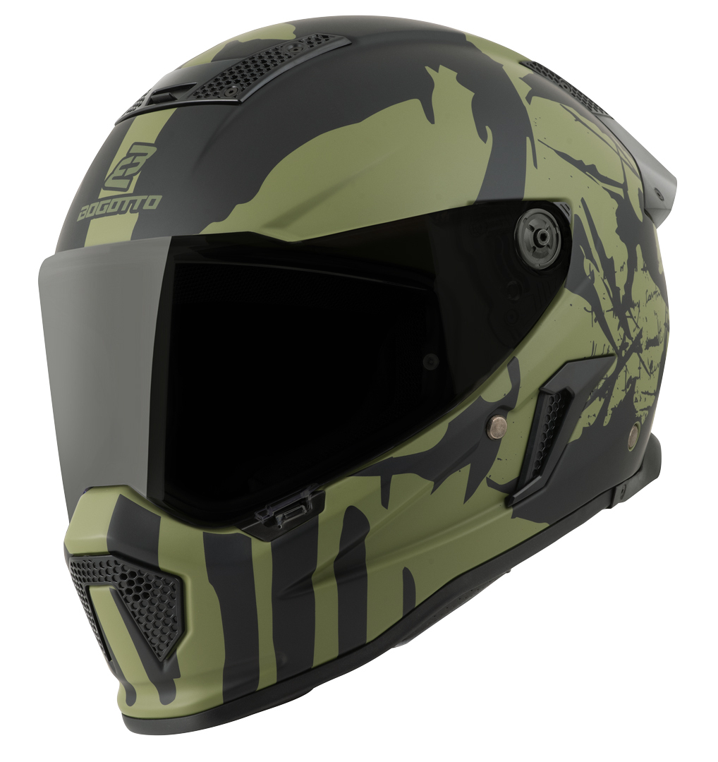 Bogotto Rapto Demon Cască Verde mat XS Figura 1