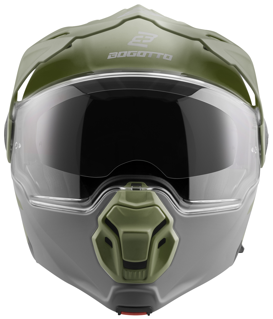 Bogotto FG-102 Duo Cască din fibră de sticlă Verde mat XS Figura 5