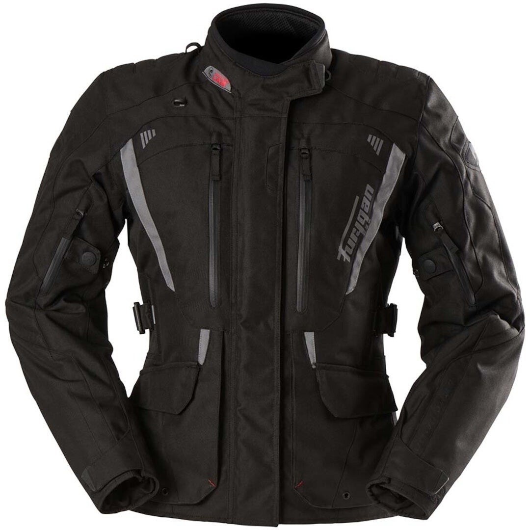 Furygan Apalaches Evo Dame motorcykel tekstiljakke sort/grå 4XL Figur 1