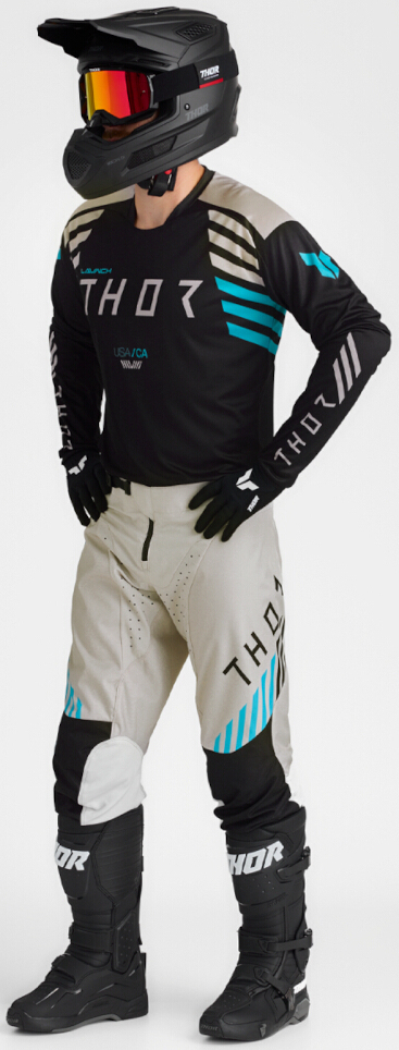 Thor Launchmode Zone Motocross trøje Sort/beige XL Figur 6
