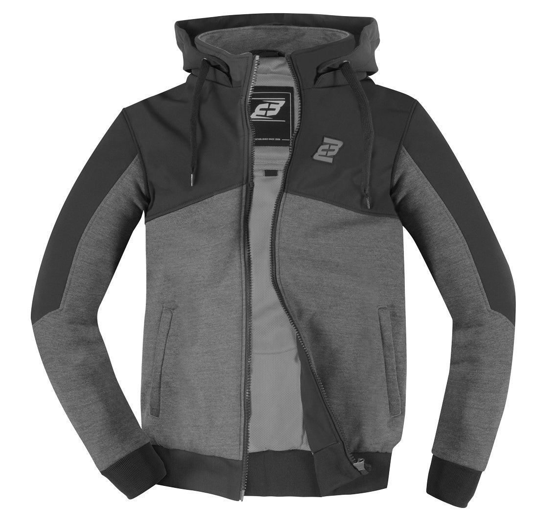 Bogotto Finish-R Motorcycle Zip Hoodie grey/black L Figure 3