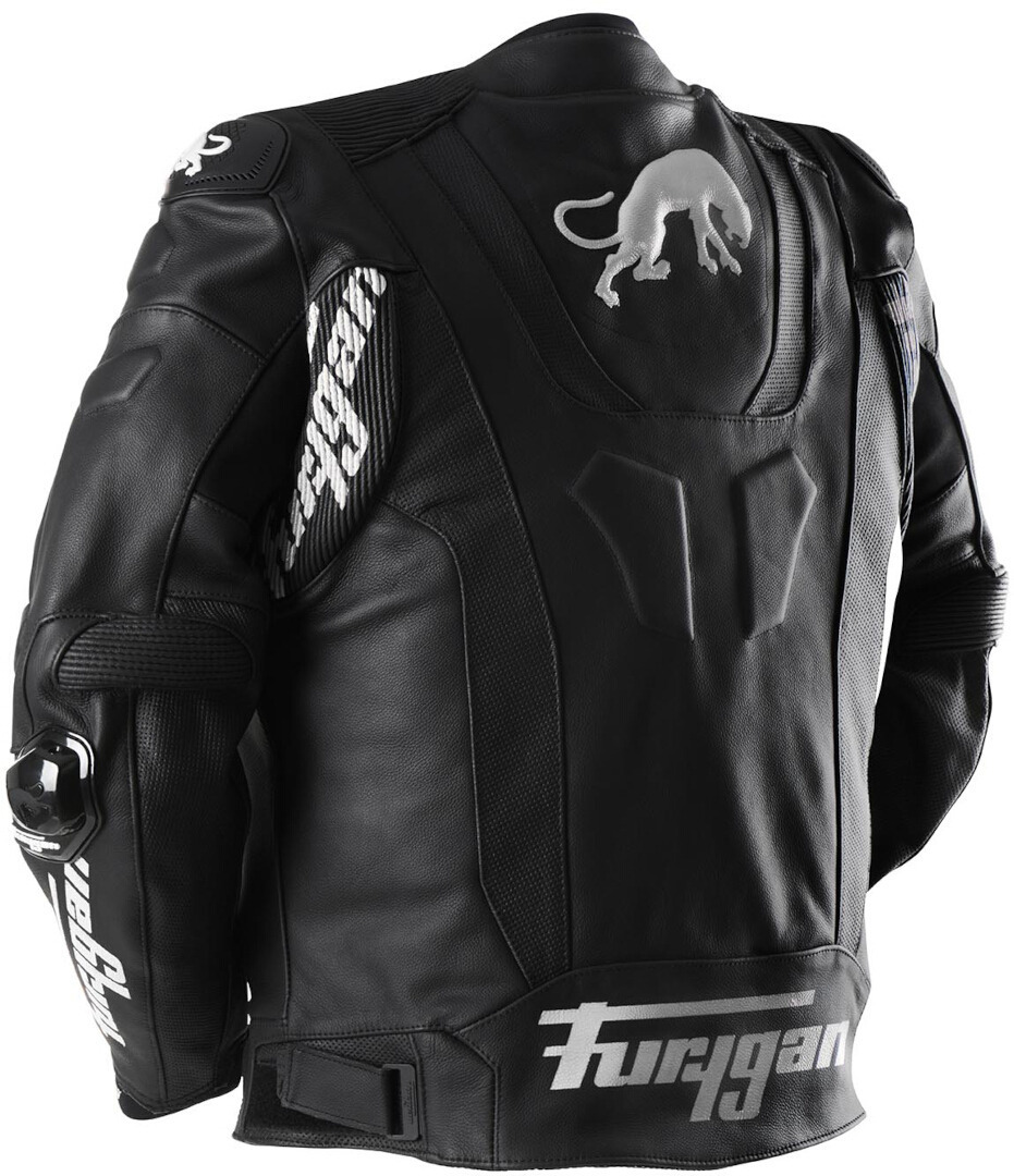 Furygan Raptor Evo 3 Motorrad Lederjacke schwarz/weiß M Abbildung 2
