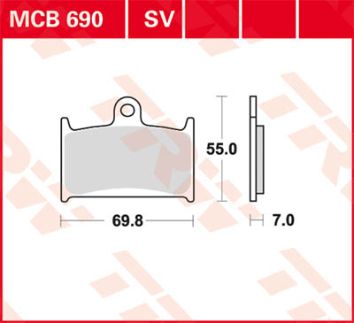 TRW Lucas Sinterbelag MCB690SV Figura 1