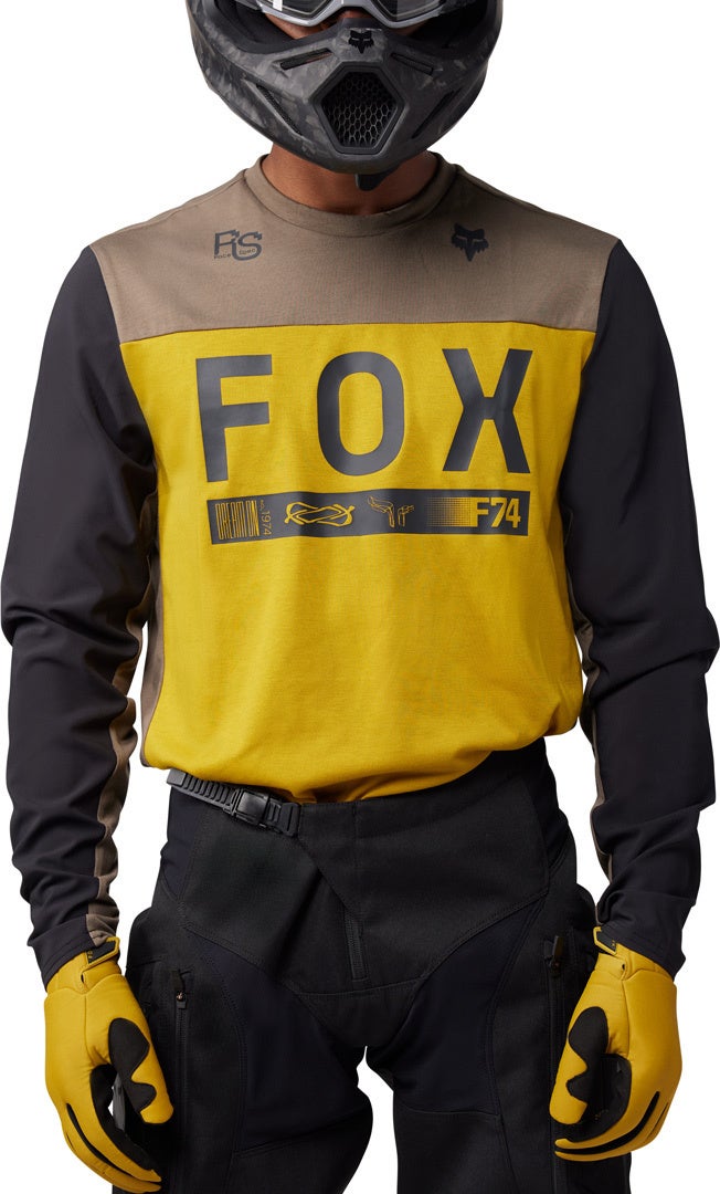 FOX Ranger Off-Road 모토크로스 저지 노란색 L 그림 3