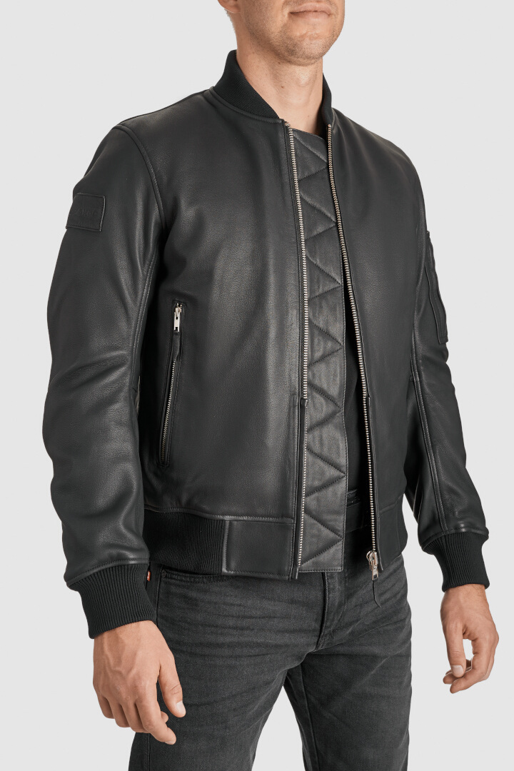 Pando Moto Falcon Aviator Leather Jacket M Figure 4