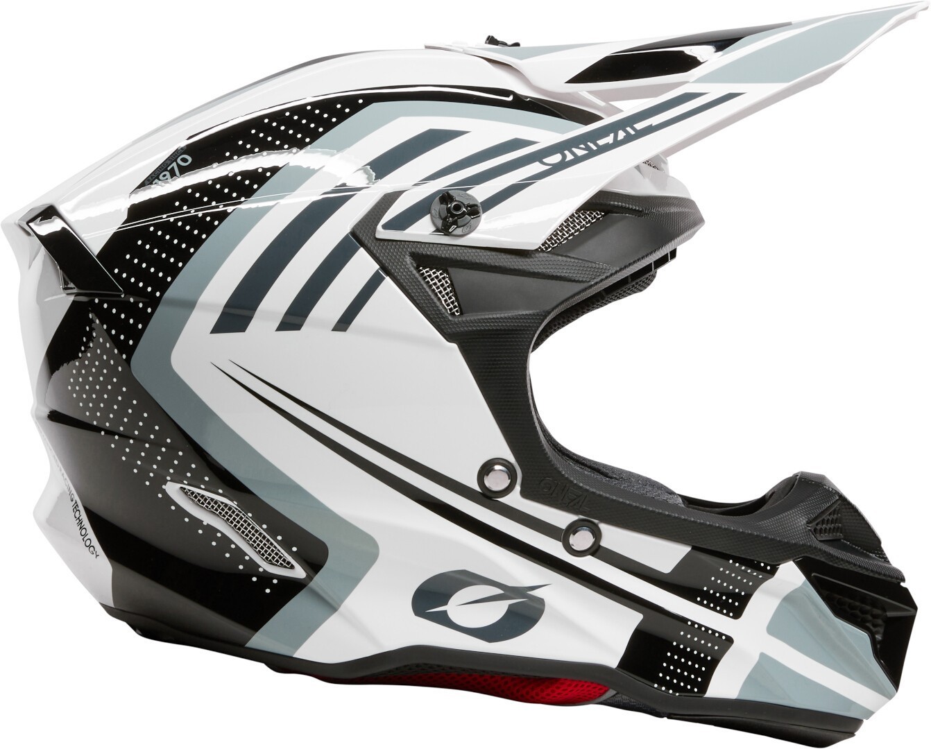 Oneal 5SRS Polyacrylite Spike Casco da motocross Bianco/nero S Figura 7