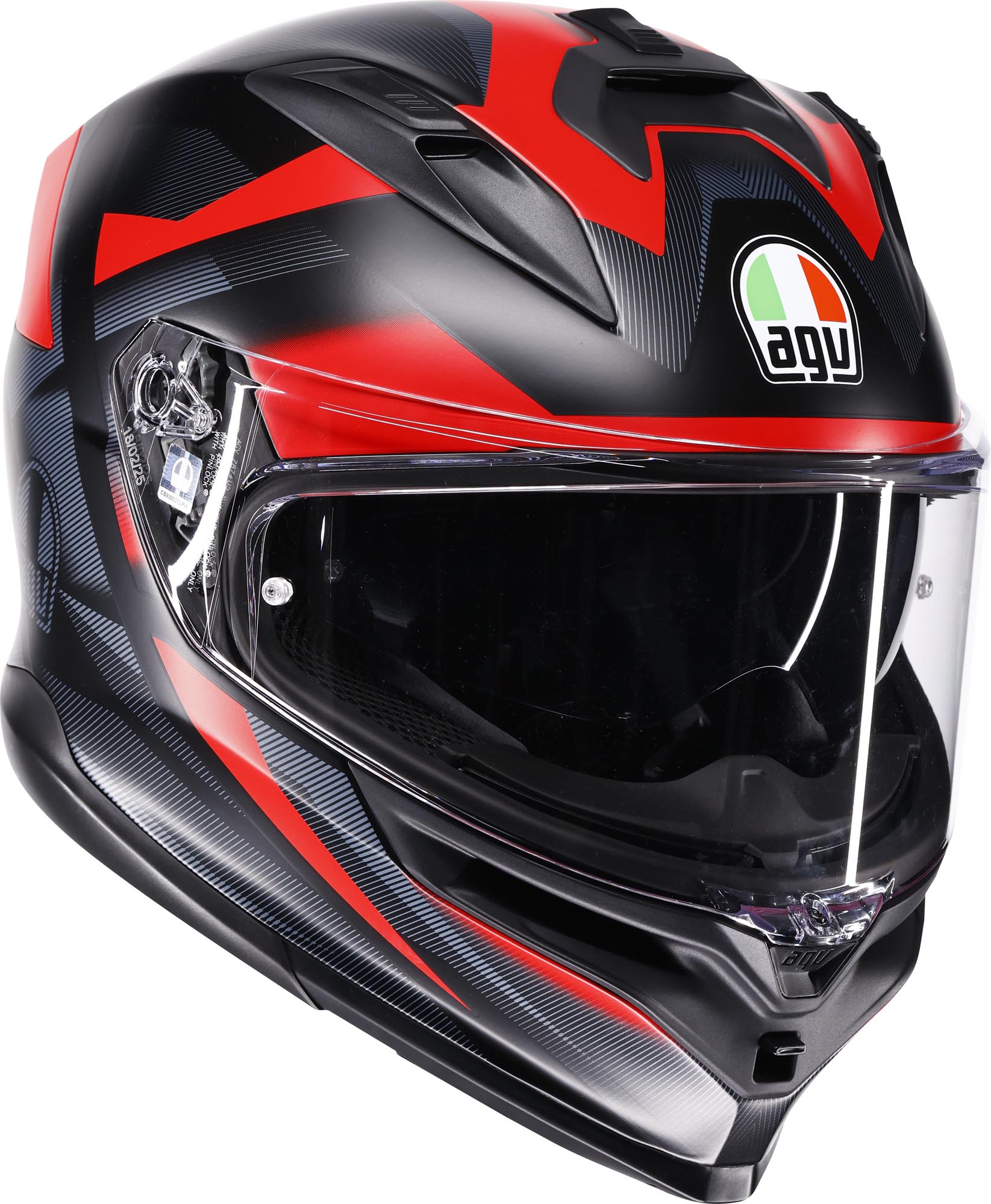AGV K7 Glimpse Helmet black matt/red S (55/56) Figure 1